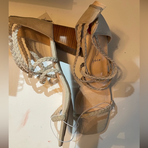 Joie Felina Women’s size 10 taupe strappy block heel sandals boho summer - Picture 2 of 3